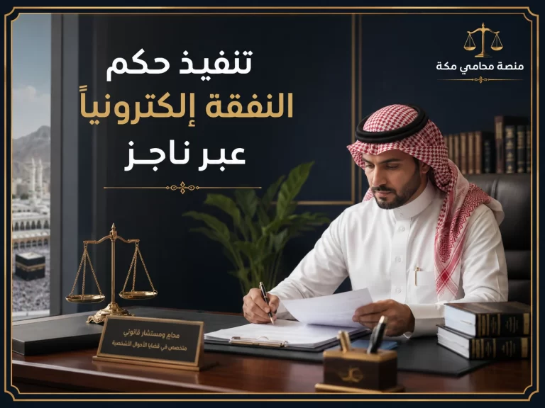 تنفيذ حكم النفقة إلكترونيًا عبر ناجز