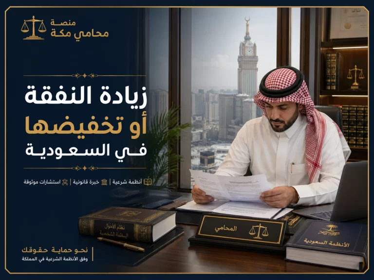 زيادة النفقة أو تخفيضها في السعودية