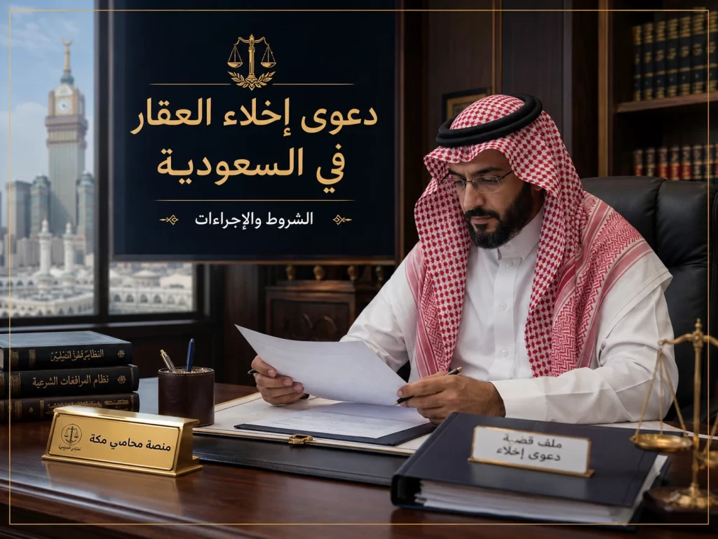 دعوى إخلاء العقار في السعودية أمام جهة قضائية أو تنفيذية