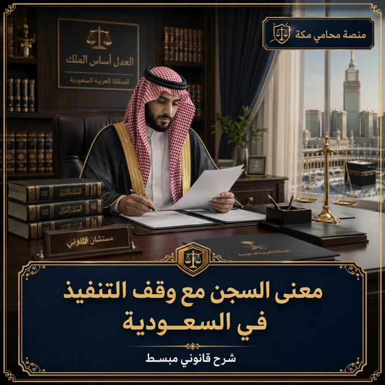معنى السجن مع وقف التنفيذ في السعودية