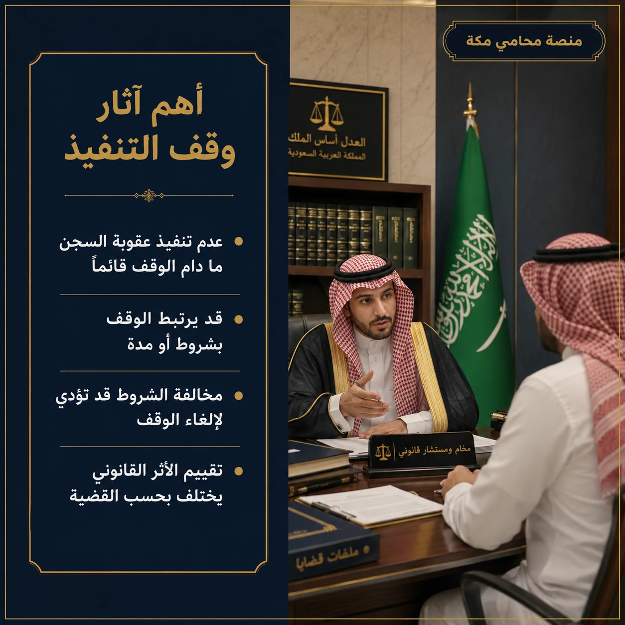 أهم آثار وقف تنفيذ عقوبة السجن في السعودية