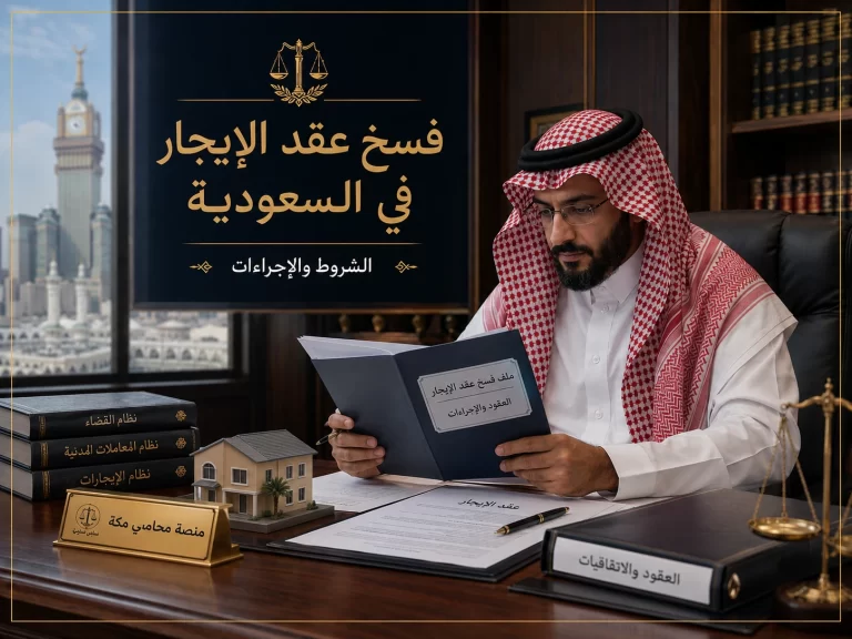 فسخ عقد الإيجار في السعودية في قاعة محكمة أو مكتب قانوني