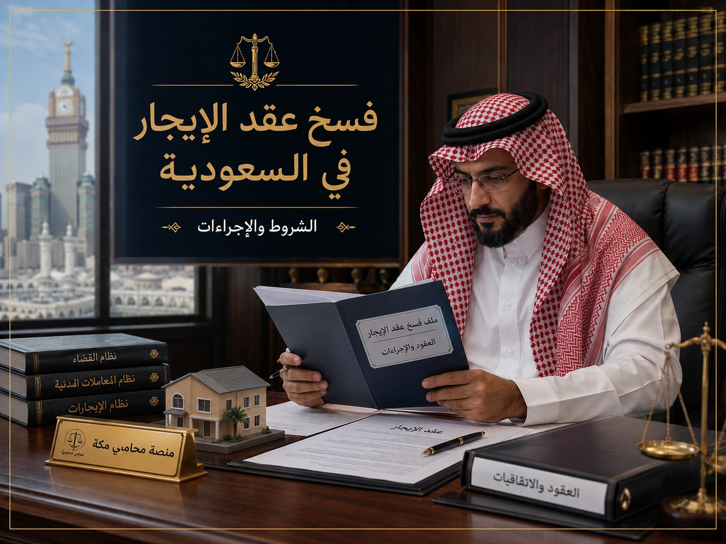 فسخ عقد الإيجار في السعودية في قاعة محكمة أو مكتب قانوني