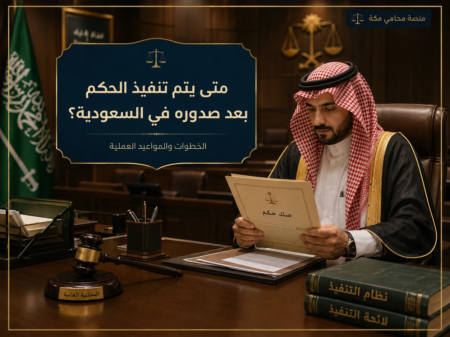 متى يتم تنفيذ الحكم بعد صدوره في السعودية