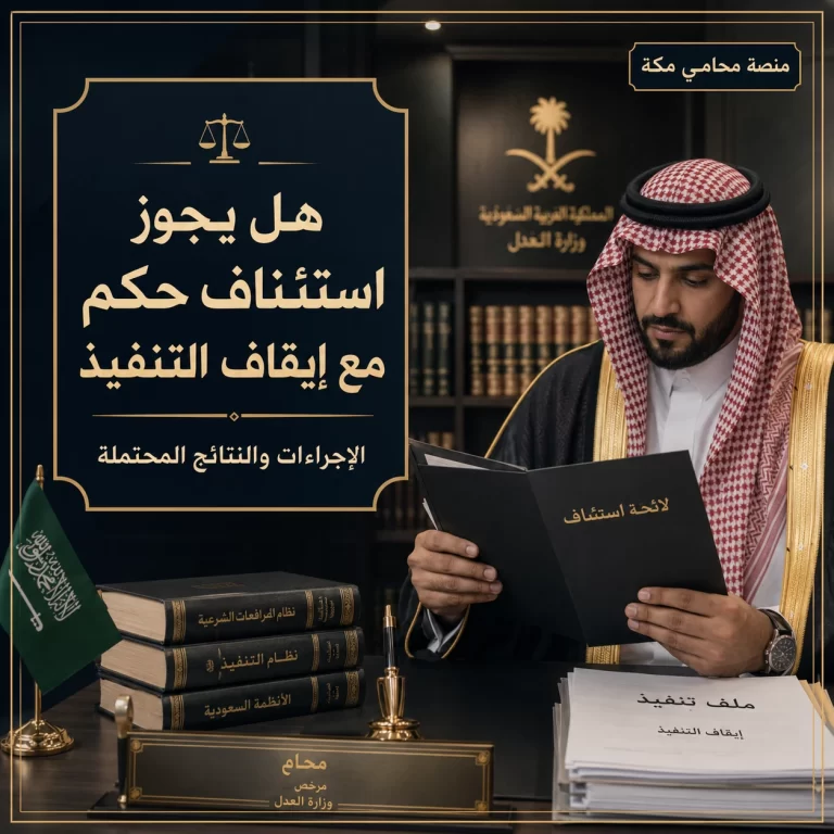 هل يجوز استئناف حكم مع إيقاف التنفيذ