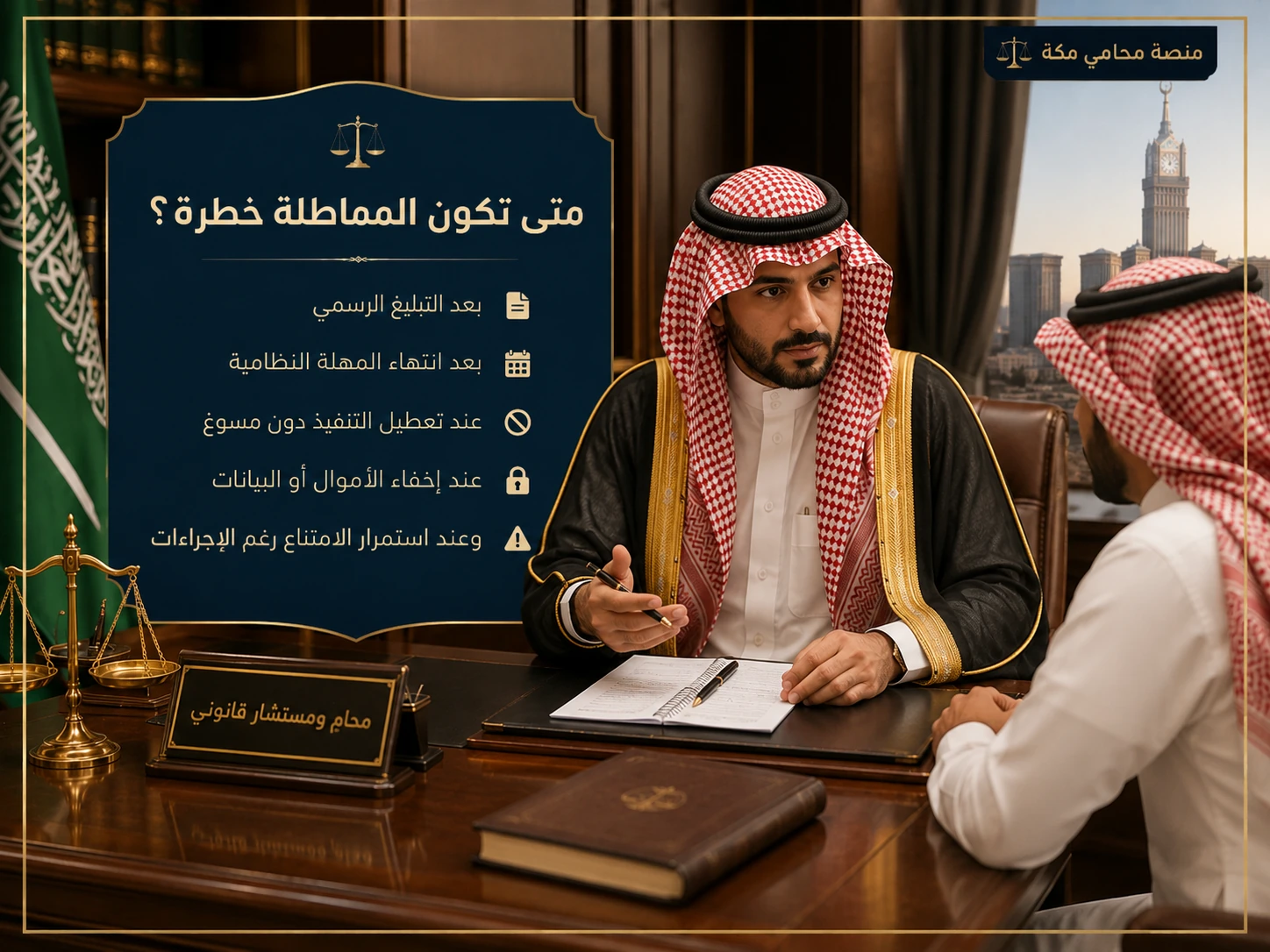 متى تكون المماطلة في تنفيذ الحكم خطرة