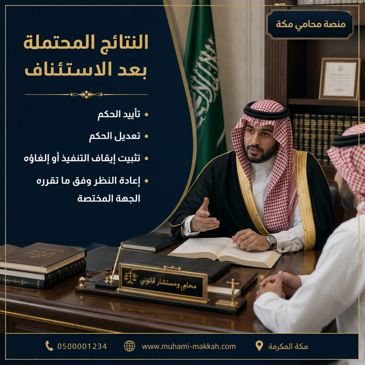 النتائج المحتملة بعد استئناف حكم موقوف التنفيذ