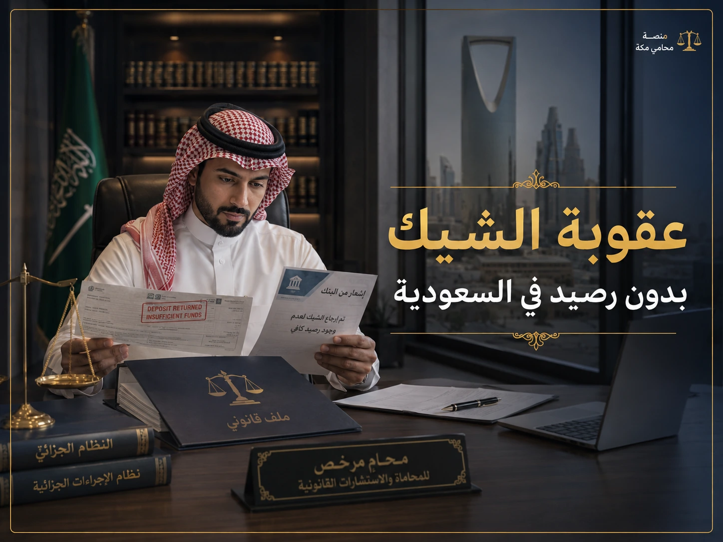 متى تقوم جريمة الشيك بدون رصيد؟