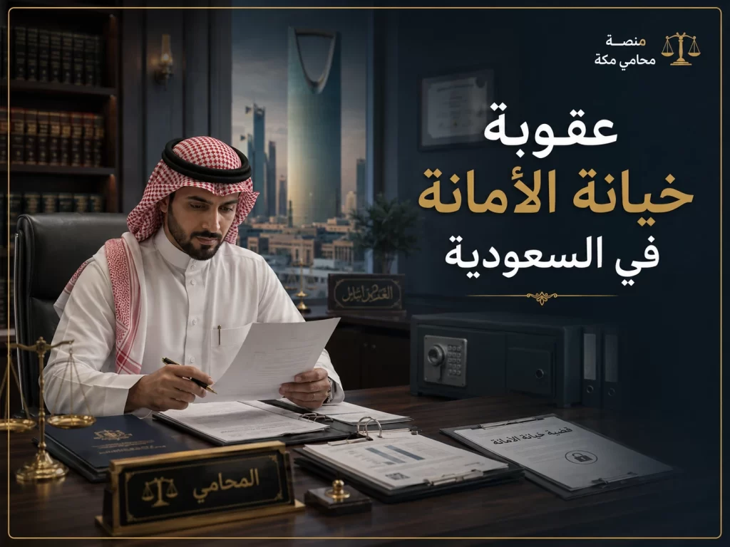 عقوبة خيانة الأمانة في السعودية