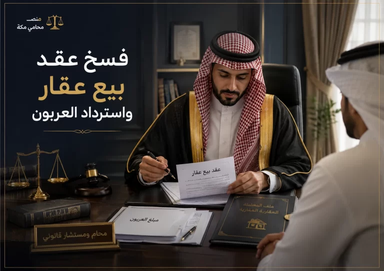 فسخ عقد بيع عقار واسترداد العربون