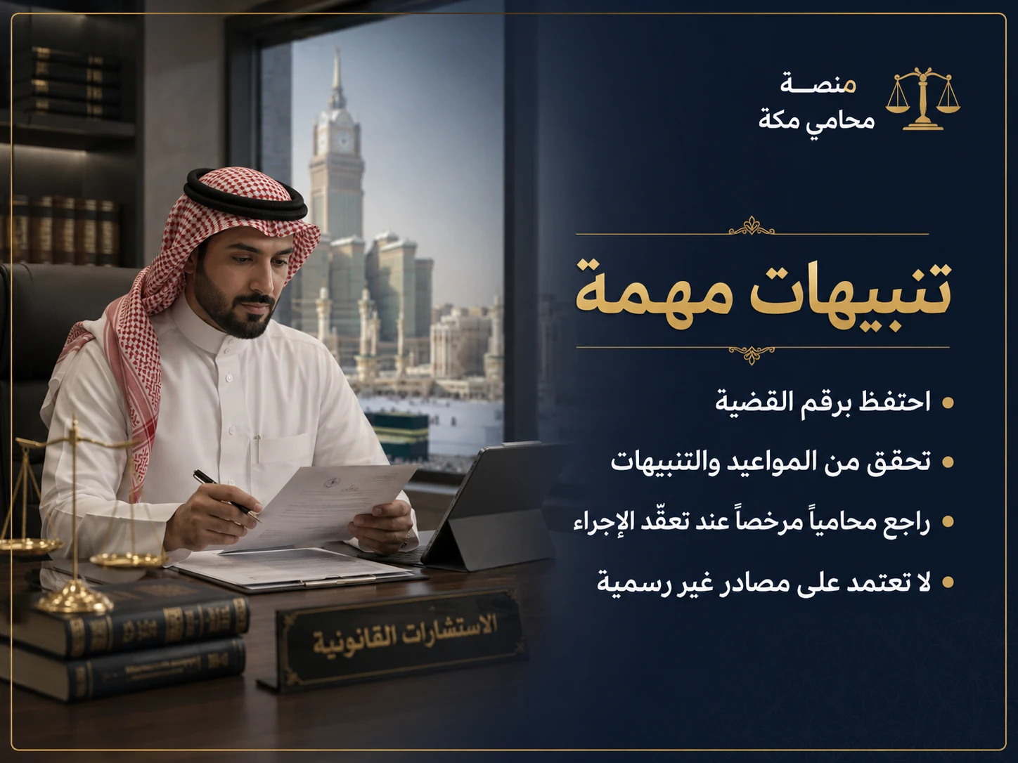 تنبيهات مهمة عند الاستعلام عن قضية