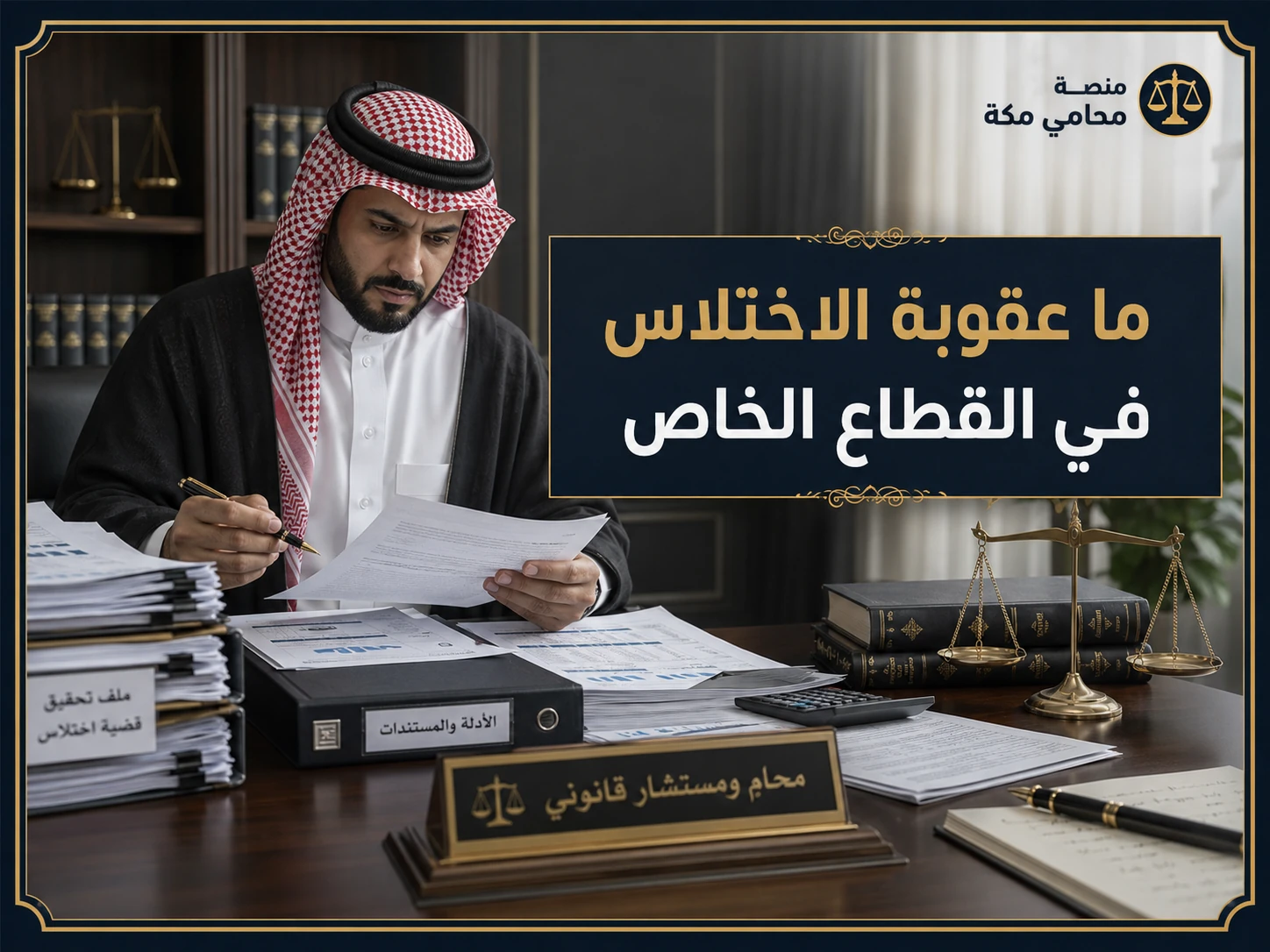 ما عقوبة الاختلاس في القطاع الخاص