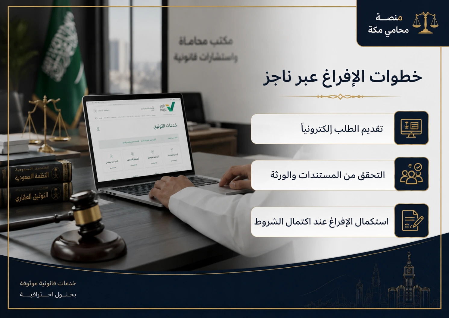 خطوات إفراغ عقار للورثة عبر ناجز