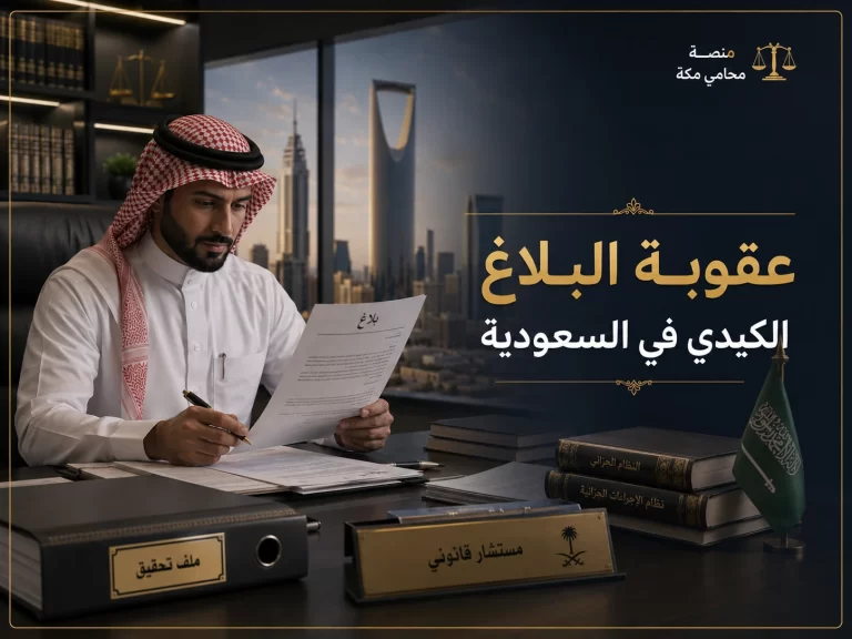عقوبة البلاغ الكيدي في السعودية
