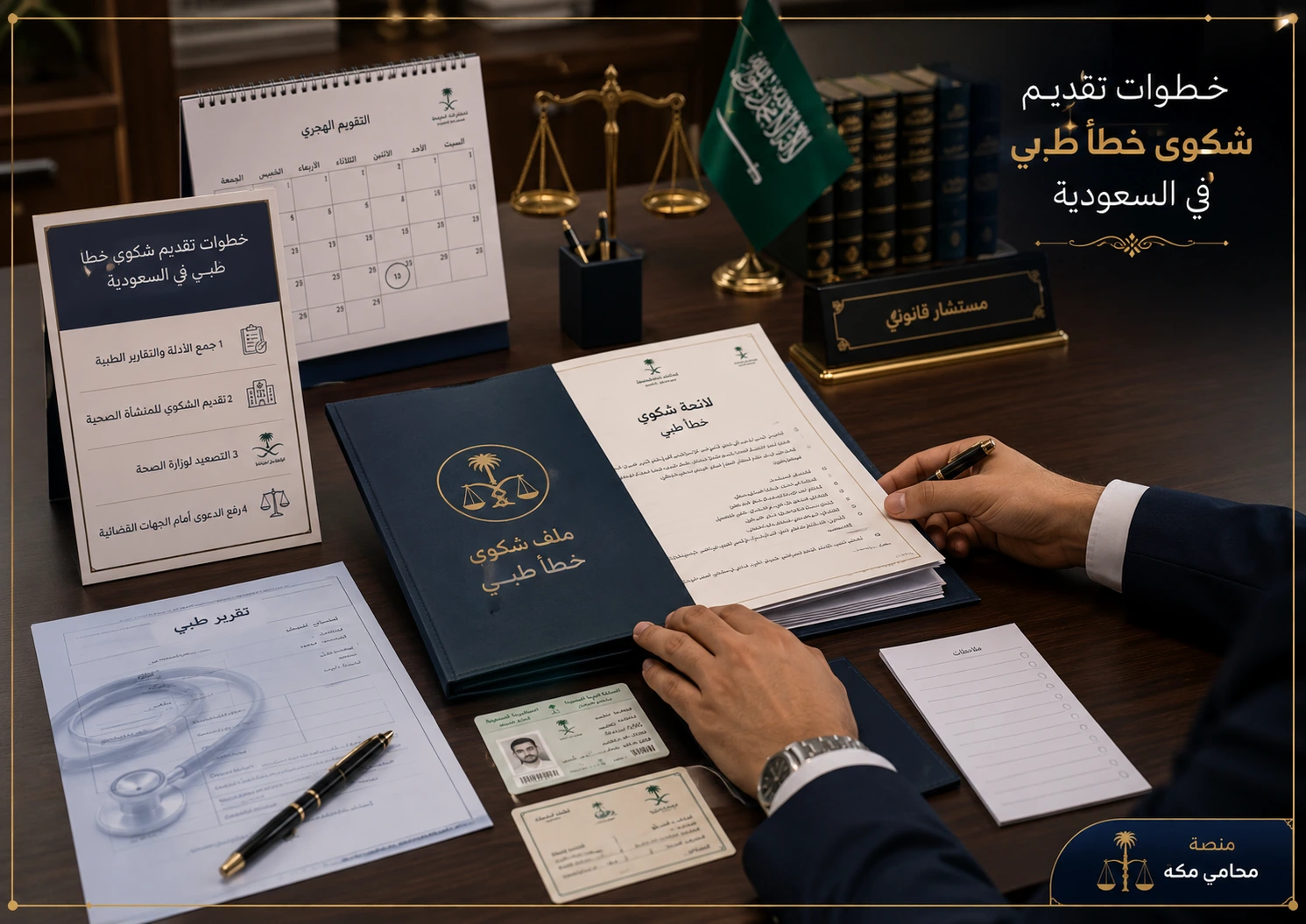 إنفوجرافكس مستندات شكوى الخطأ الطبي في السعودية