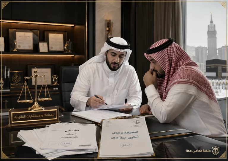 غلاف مقال إجراءات رفع دعوى شكوى خطأ طبي في مكة