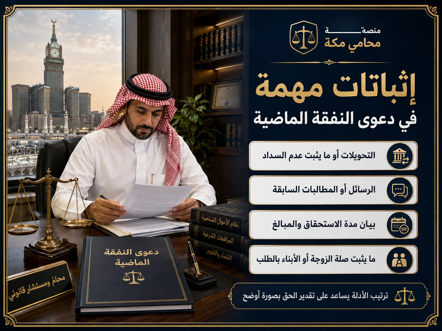 إثباتات مهمة في دعوى النفقة الماضية