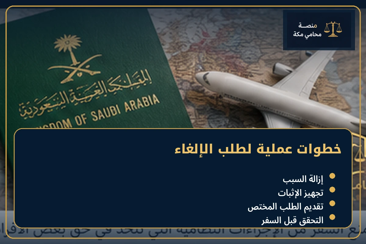 خطوات عملية لطلب إلغاء منع السفر