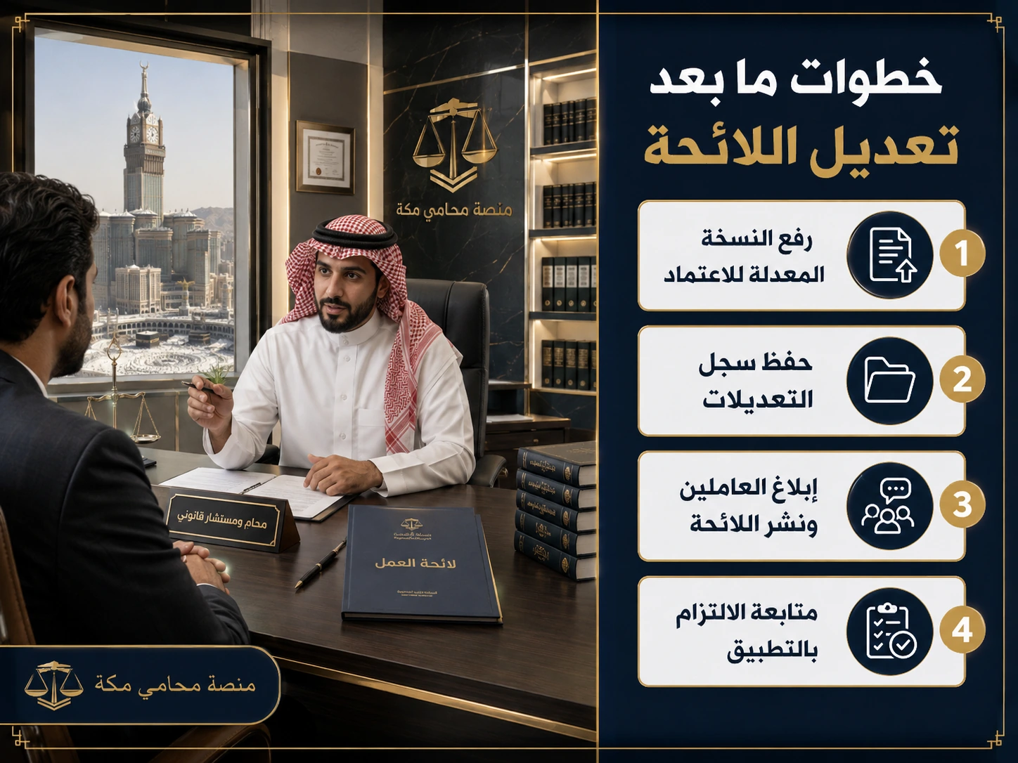 خطوات ما بعد تعديل اللائحة