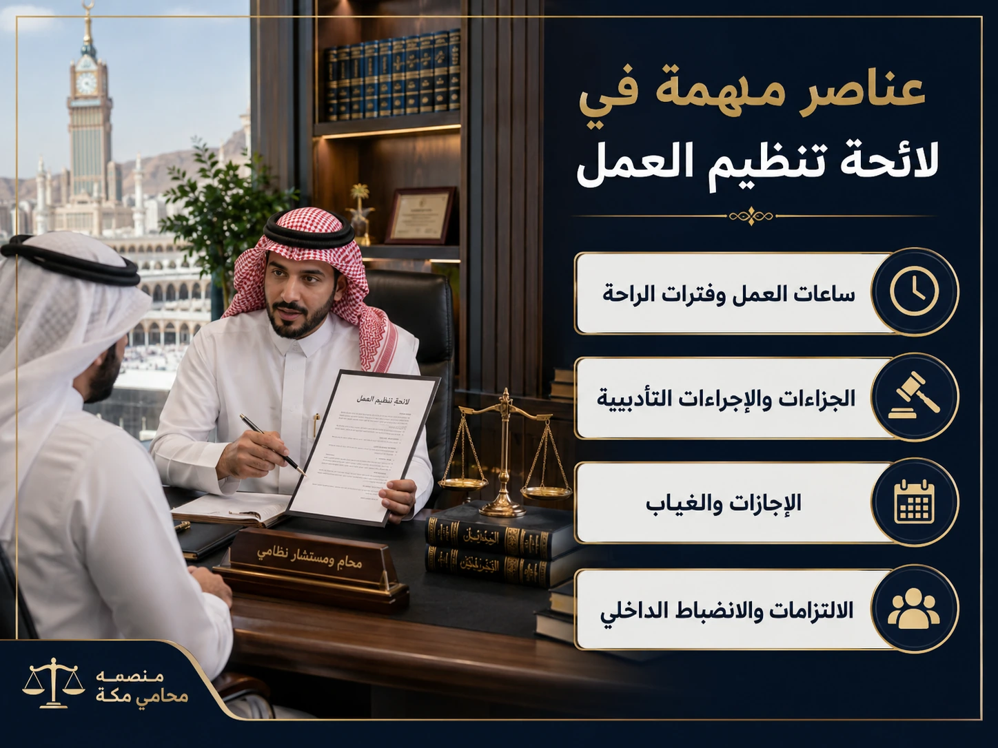 عناصر مهمة في لائحة تنظيم العمل