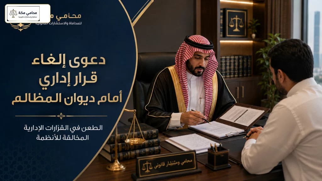 دعوى إلغاء قرار إداري أمام ديوان المظالم
