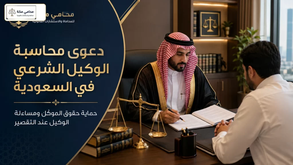 دعوى محاسبة الوكيل الشرعي في السعودية