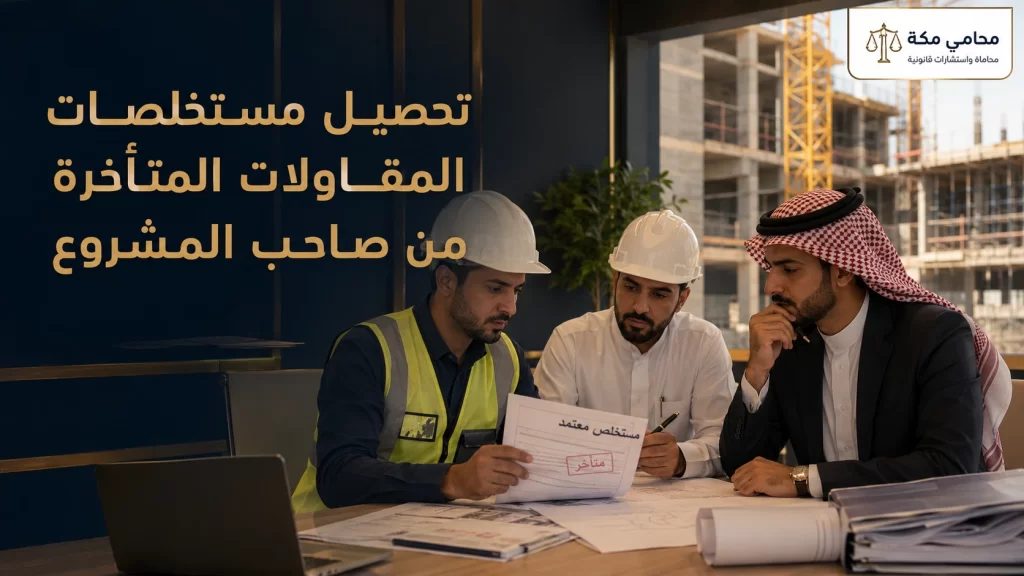 تحصيل مستخلصات المقاولات المتأخرة من صاحب المشروع