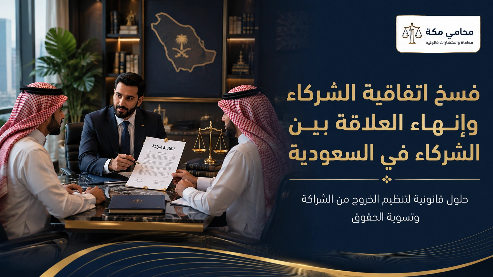 التفاوض على إنهاء الشراكة وتسوية الحقوق
