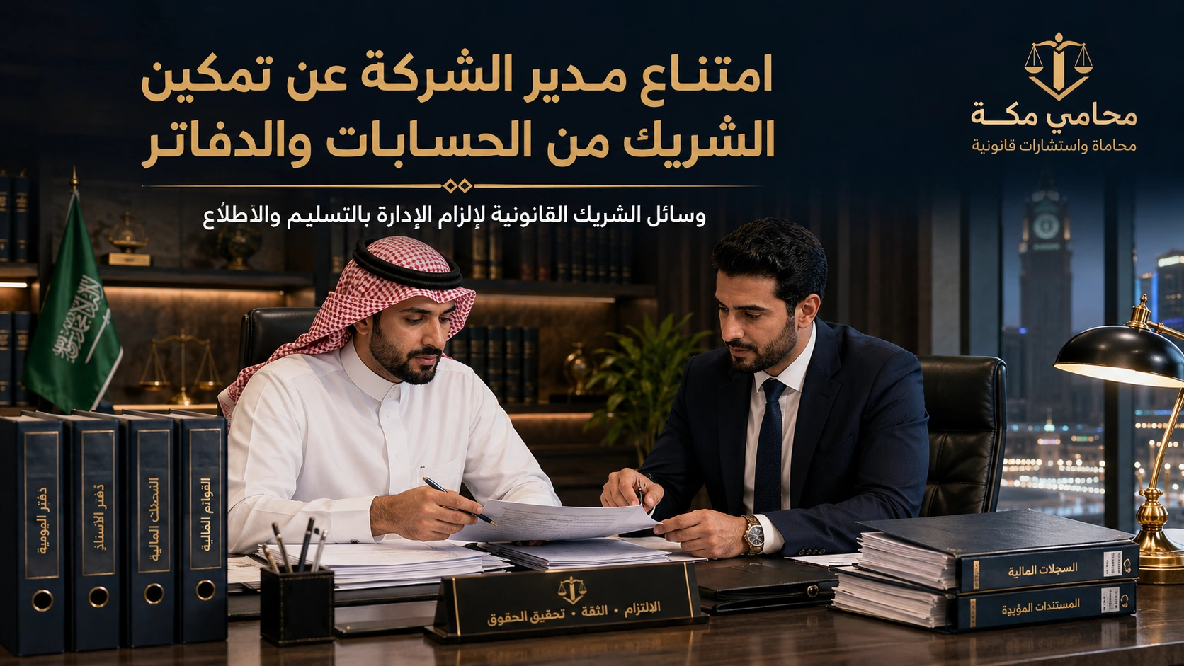 طلب الشريك الاطلاع على دفاتر الشركة