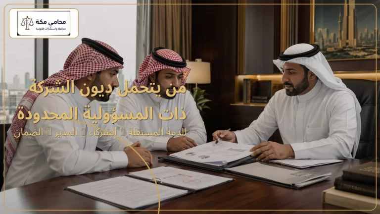 من يتحمل ديون الشركة ذات المسؤولية المحدودة