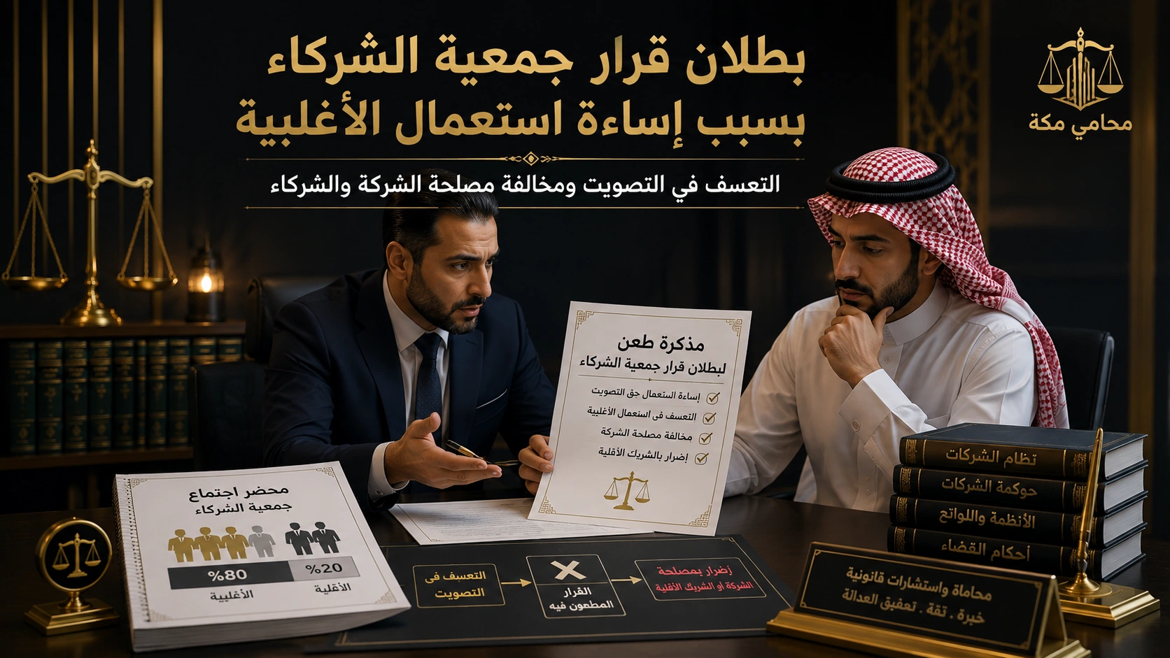 إثبات إساءة استعمال الأغلبية في جمعية الشركاء