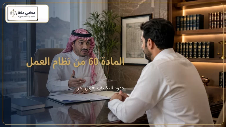 المادة 60 من نظام العمل