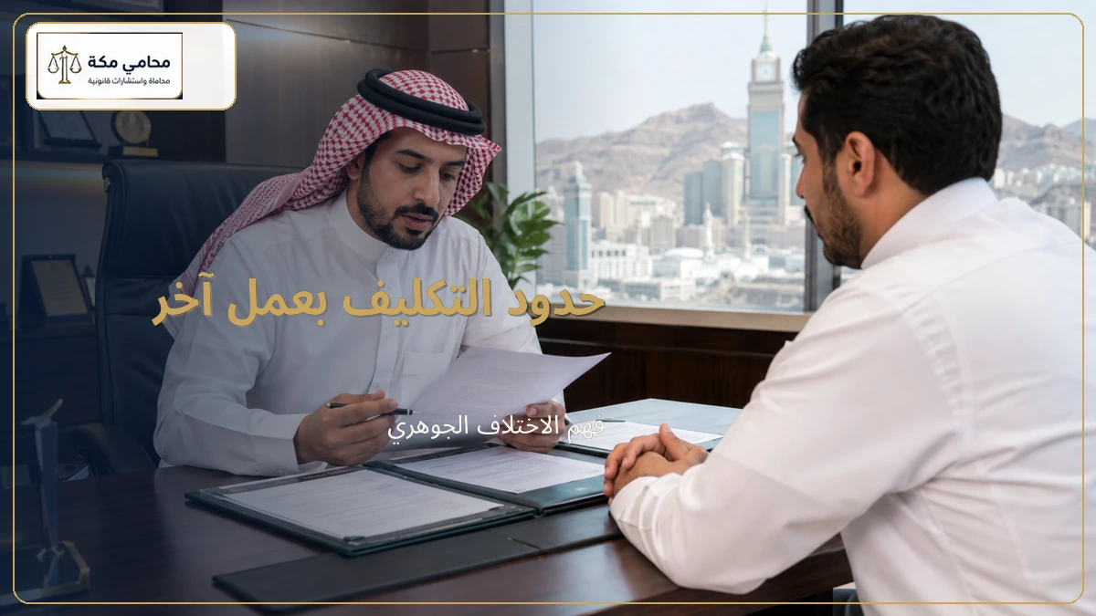 حدود التكليف بعمل آخر
