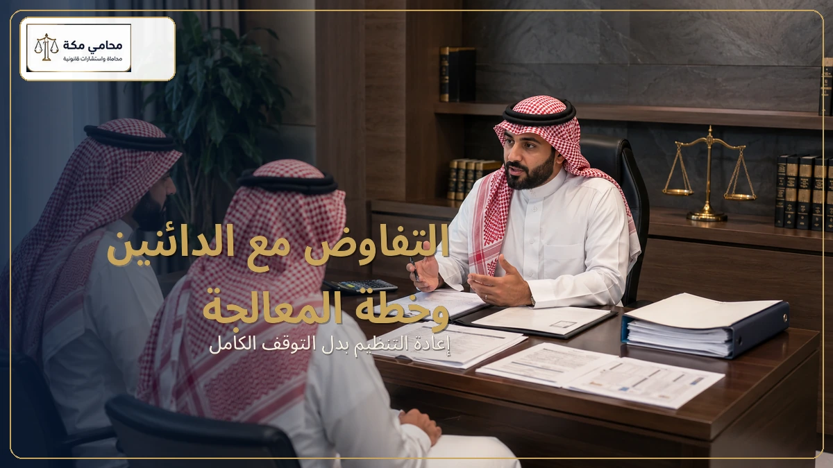التفاوض مع الدائنين وخطة المعالجة