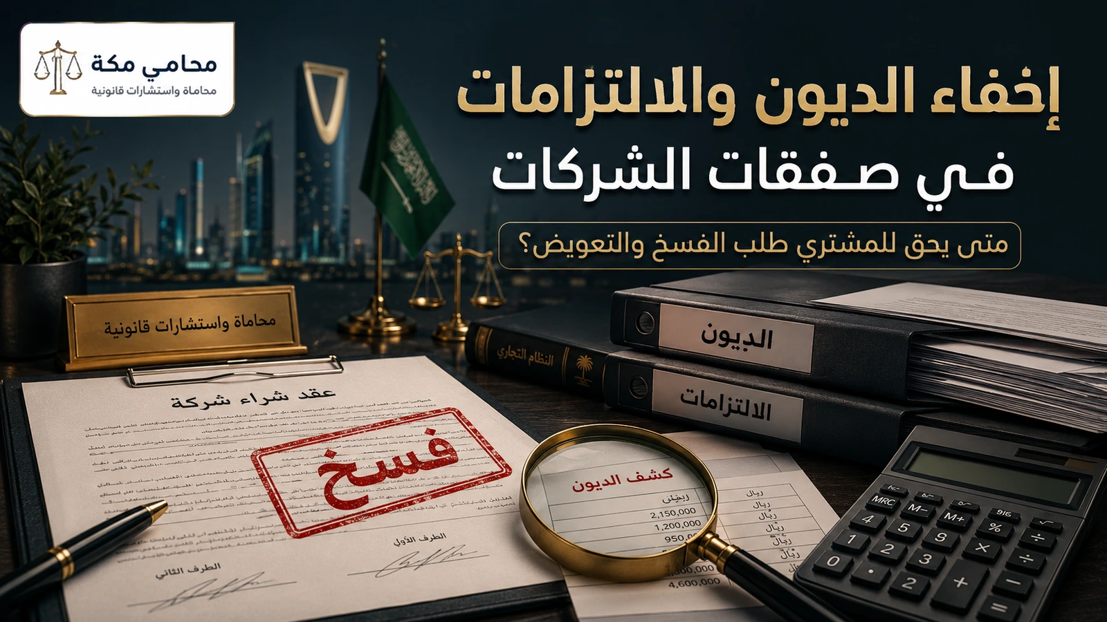 الفحص النافي للجهالة والديون المخفية