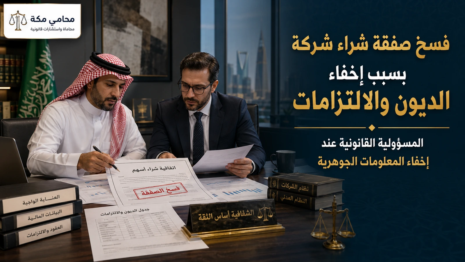 فسخ صفقة شراء شركة بسبب إخفاء الديون والالتزامات