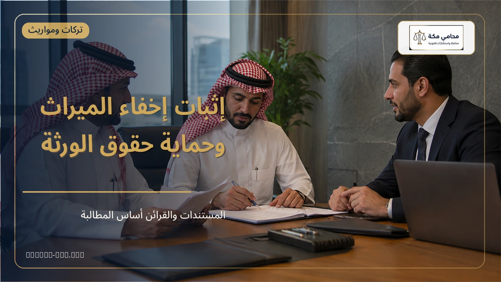 إثبات إخفاء التركة والمحاسبة بين الورثة