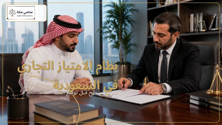 نظام الامتياز التجاري في السعودية