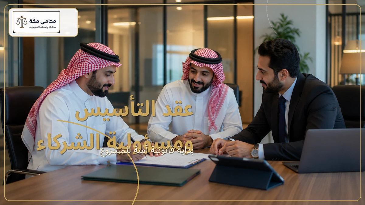عقد التأسيس ومسؤولية الشركاء