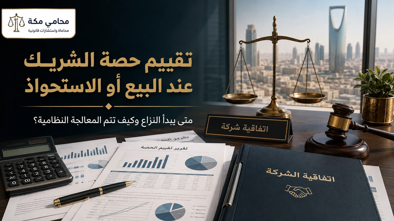 مراجعة تقرير تقييم حصة الشريك
