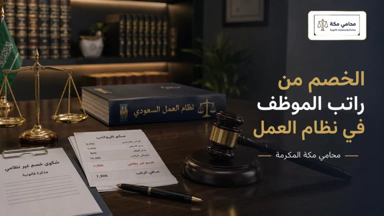 الخصم من راتب الموظف في نظام العمل