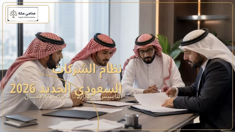 نظام الشركات السعودي الجديد 2026