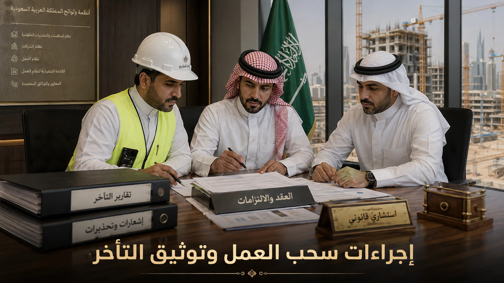 توثيق التأخر والإنذارات قبل سحب العمل