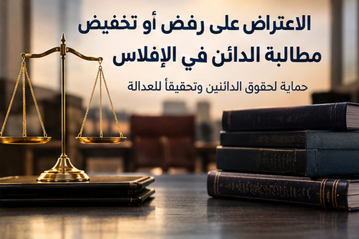 الاعتراض على رفض أو تخفيض مطالبة الدائن في الإفلاس