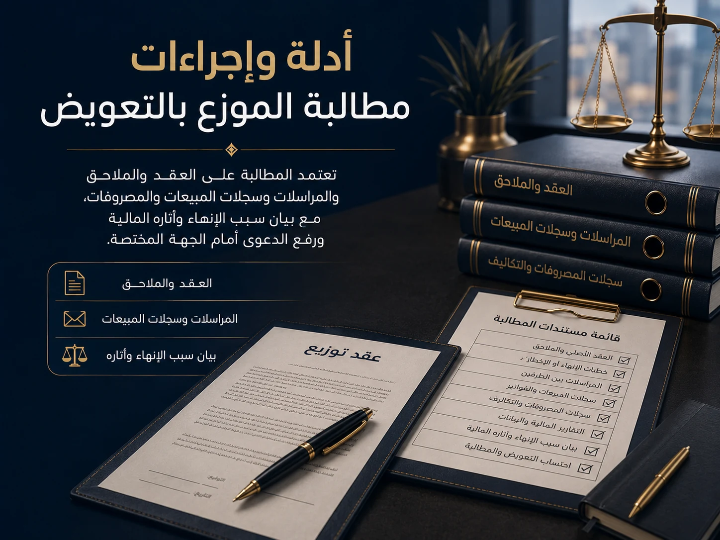 أدلة وإجراءات مطالبة الموزع بالتعويض