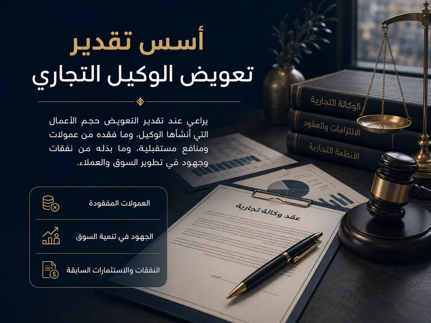أسس تقدير تعويض الوكيل التجاري