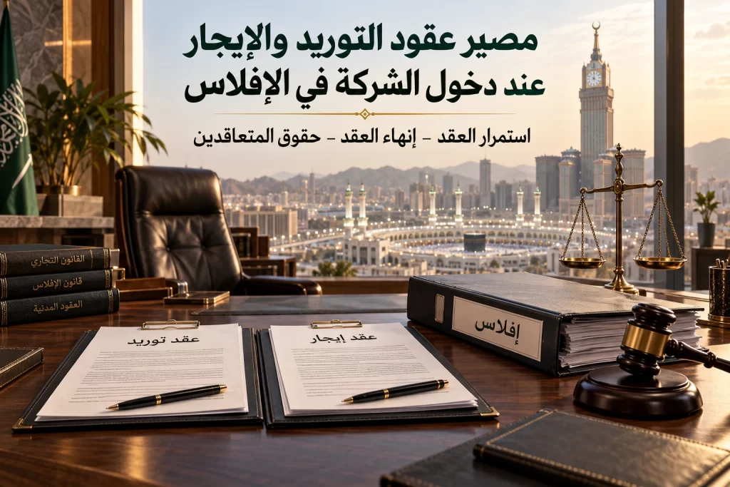 مصير عقود التوريد والإيجار عند دخول الشركة في الإفلاس