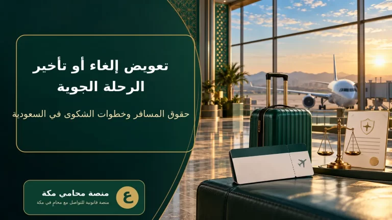 تعويض إلغاء أو تأخير الرحلة الجوية في السعودية