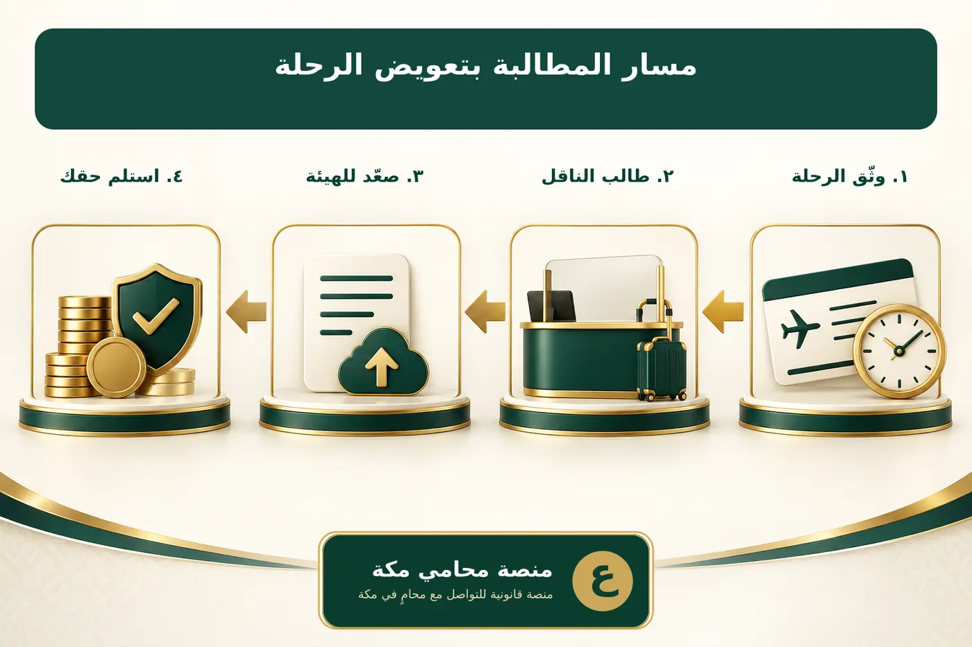 خطوات المطالبة بتعويض إلغاء أو تأخير الرحلة الجوية في السعودية