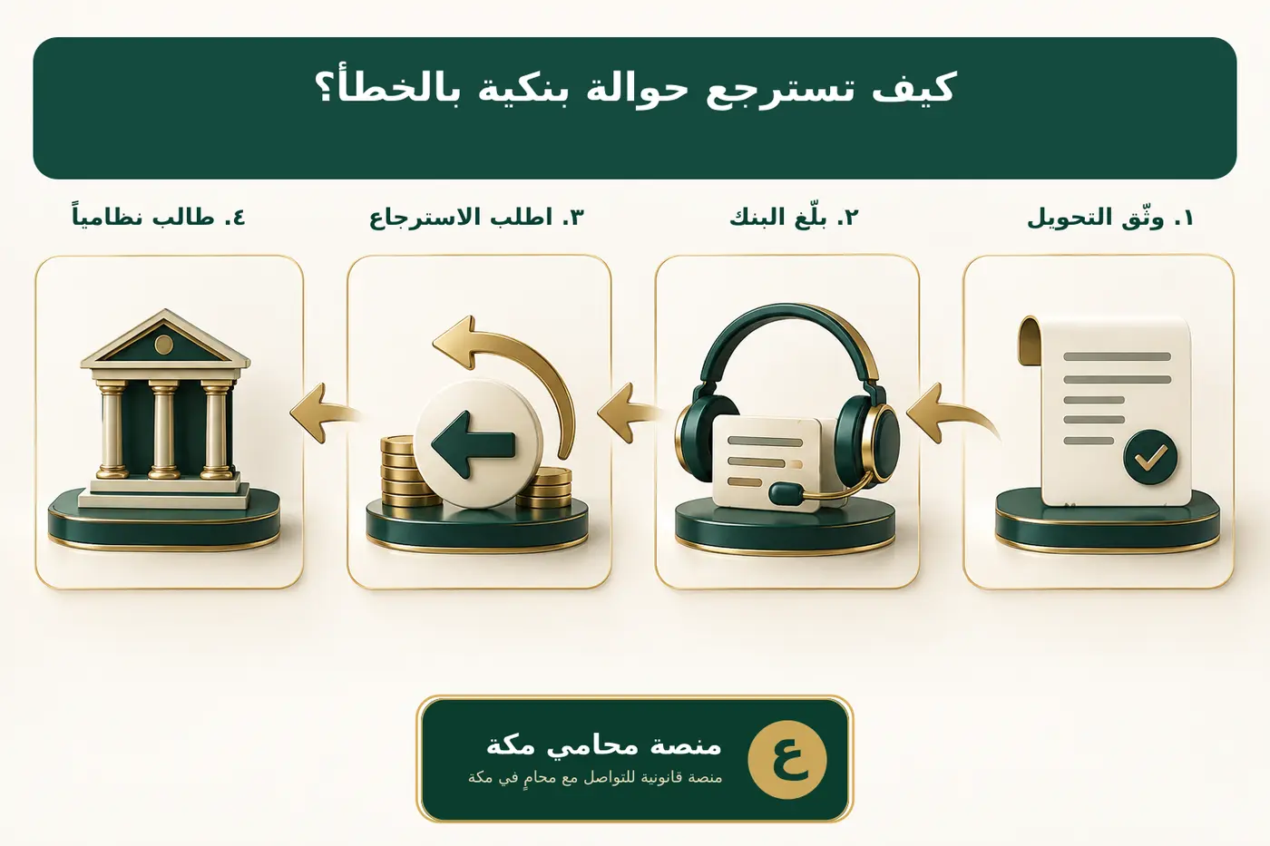 خطوات استرجاع حوالة بنكية محولة بالخطأ في السعودية